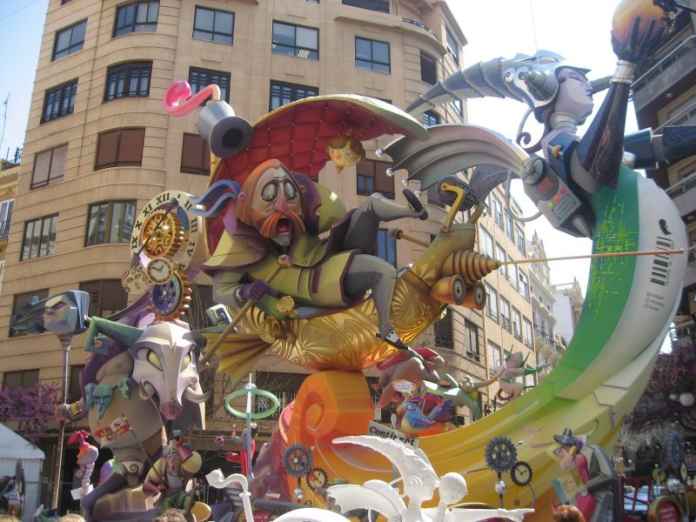 Las Fallas Ablaze In Valencia