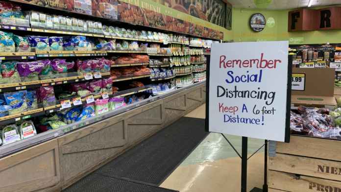 grocery store during pandemic